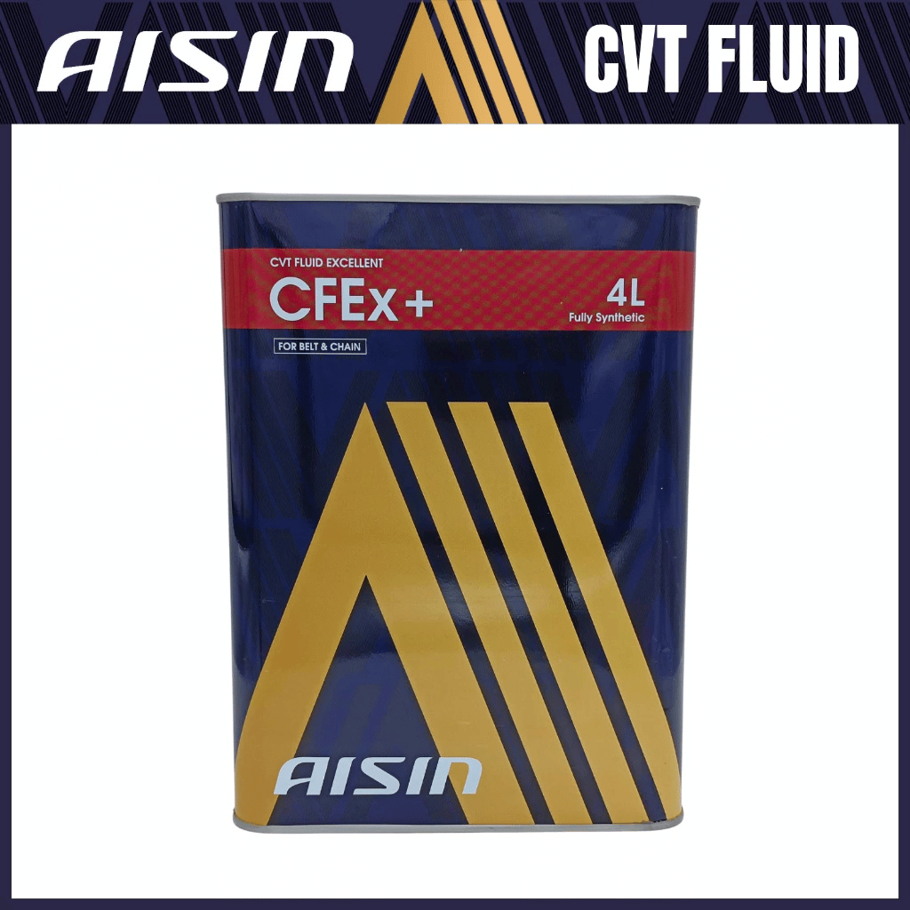 AISIN ของเหลวเกียร์ CVT สังเคราะห์เต็ม (4L) - CFEx+ (สําหรับเข็มขัดและโซ่ Type CVT)
