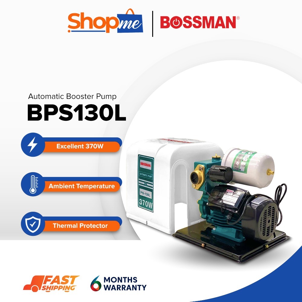 BOSSMAN ปั๊มบูสเตอร์อัตโนมัติ BPS130L / BPS139 / BPS168L / BPS128 / BQB60