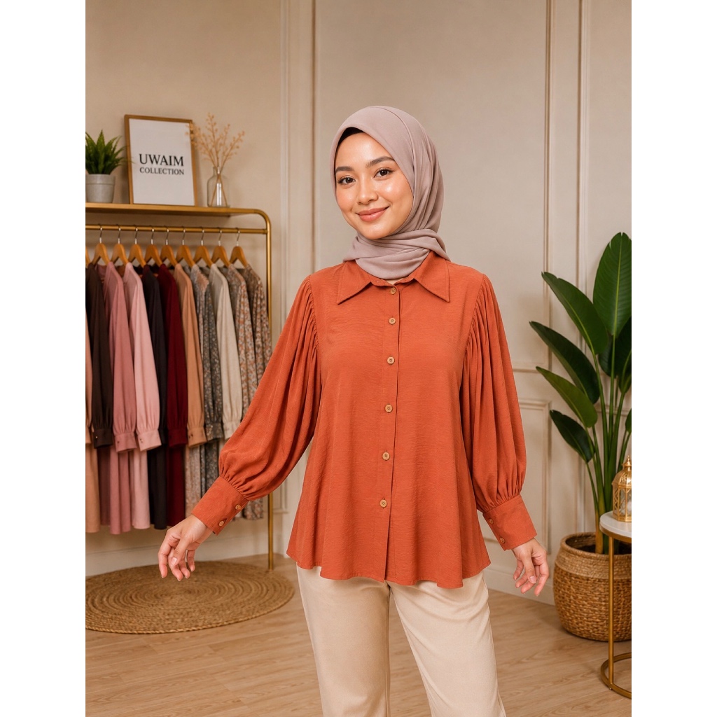 เสื้อ Feona เสื้อ Baggy tak payah Iron Terus sarung