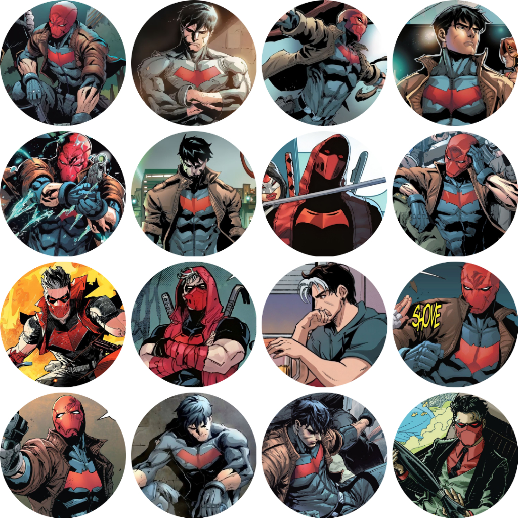 DC Red Hood ป้ายกระดุม Jason Todd 58mm