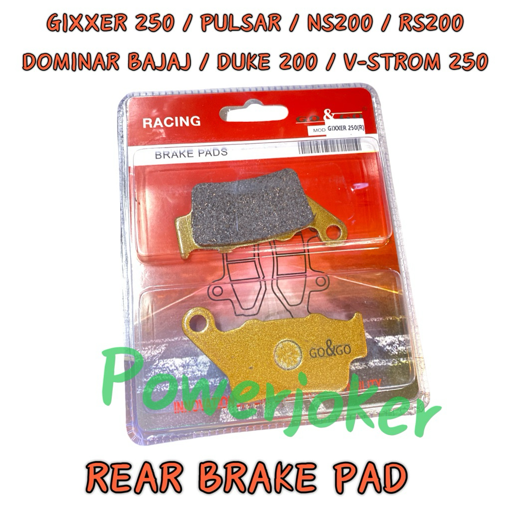 GIXXER 250 PULSAR NS200 RS200 DOMINAR BAJAJ DUKE 200 250 390 V-STROM - ดิสก์เบรกหน้า BRAKE PAD NS RS