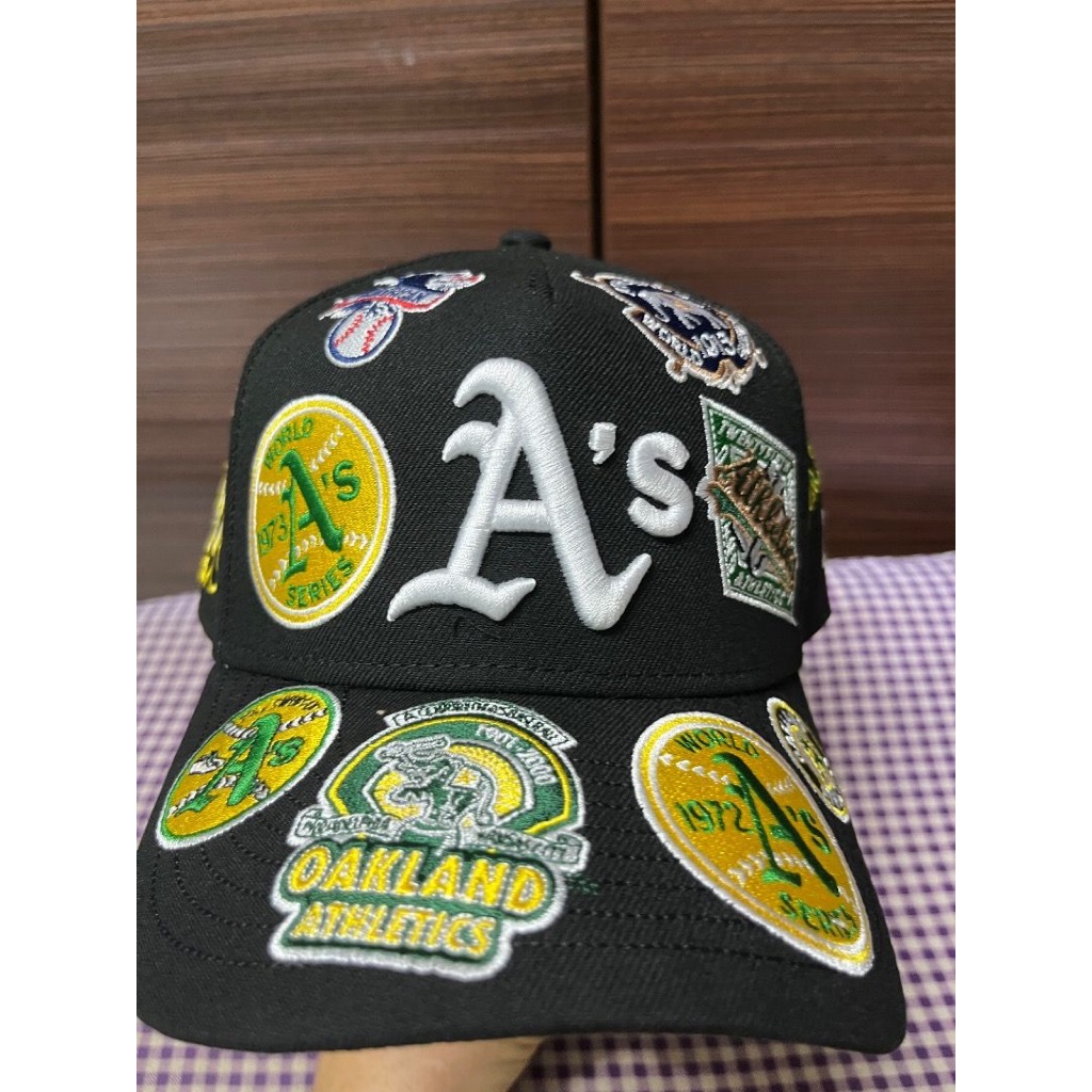 NE 940A Oakland Athletics ทั่วหมวกเบสบอล Snapback แบบปรับได้