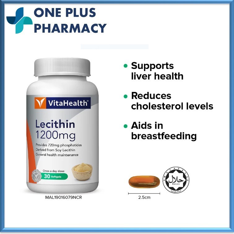 VitaHealth Lecithin 1200mg 30s [EXP 05/2028]