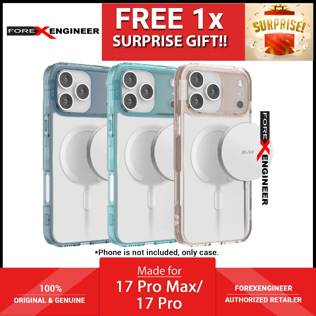 [ 17 Pro Max / 17 Pro ] PLES Lepi Air Layer Glim Magnetic Case Grade N52 Nodymium Strong Magnet
