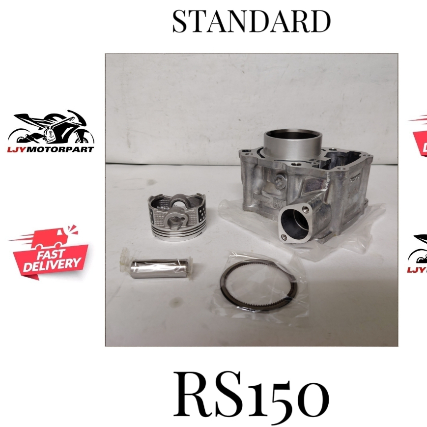 HONDA RS150 CYLINDER BLOCK SET COMPLETE+PISTON RING