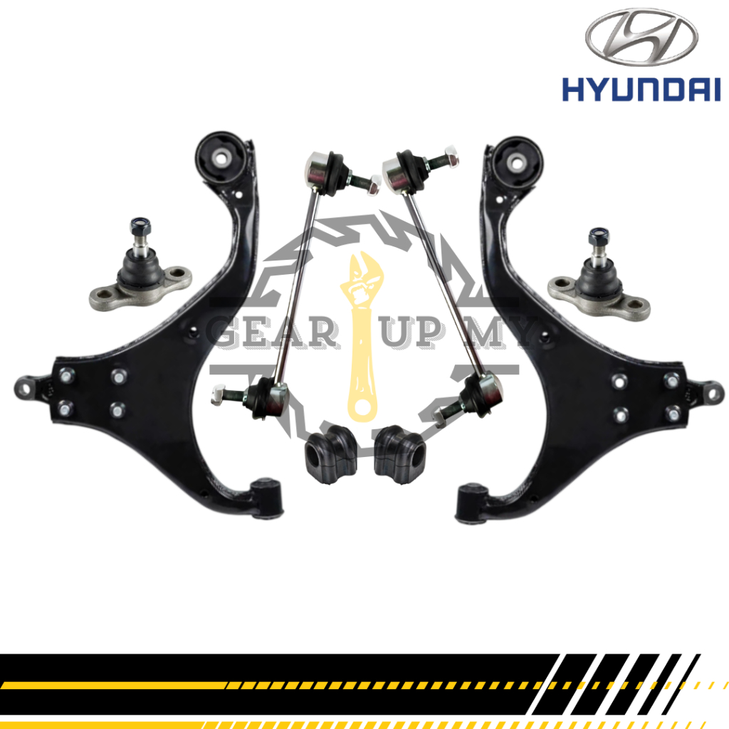 [8 IN 1] Hyundai Tucson JM 05 / Kia Sportage 05 - Front Lower Arm Ball Joint Stabilizer Link Bush