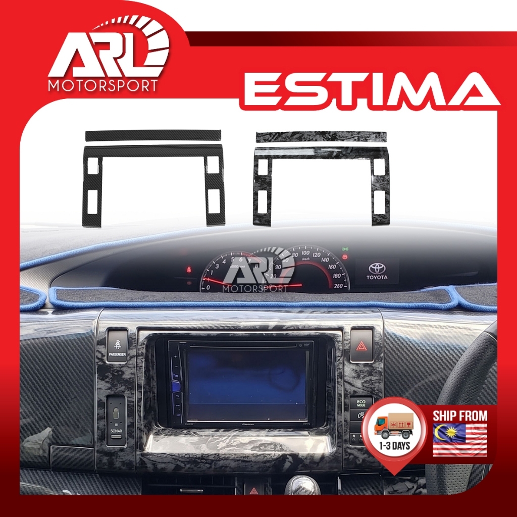 Toyota Estima ACR50 ACR55 XR50 2006-2024 ตกแต่งภายในสารนําทางแผงควบคุมฝาครอบ Trim ARL