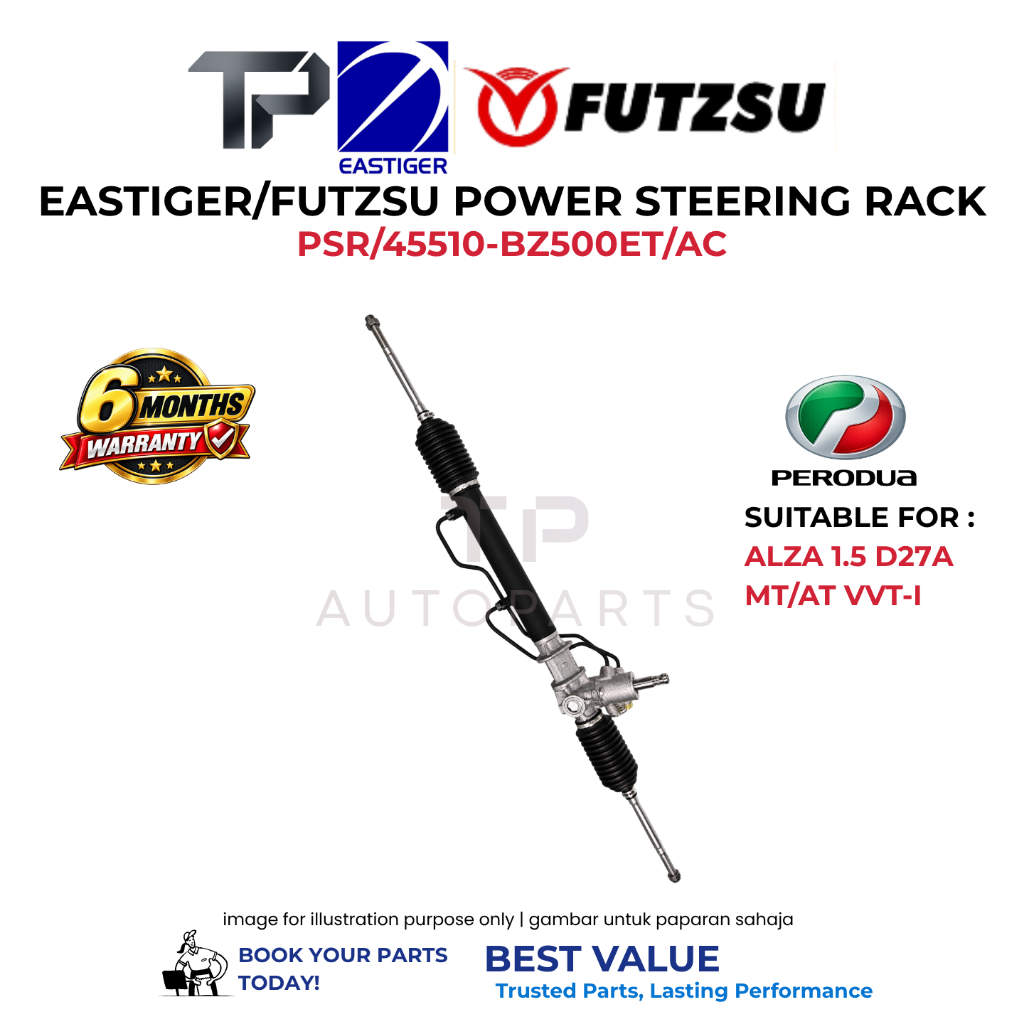 EASTIGER/FUTZSU POWER STEERING RACK PERODUA ALZA 1.5 D27A MANUAL/AUTO VVT-I (รับประกัน 6 เดือน)