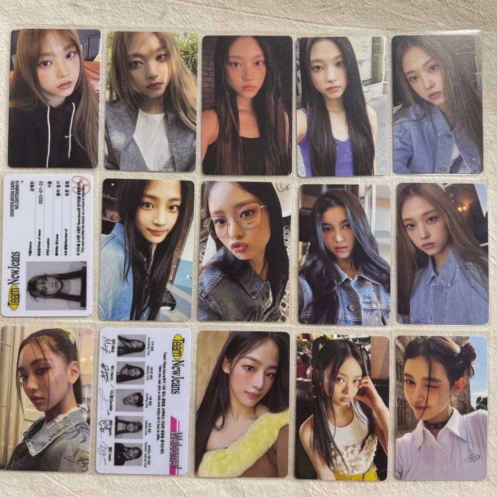 NewJeans NJZ 1st EP Debut New Jeans Album Photocard - Minji Hanni Danielle Haerin Hyein