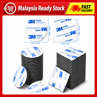 3M กาวสองหน้าโฟมสีขาว Eva Strong Tape Sticky Strong เทปโฟม Strong Pad ความหนา 1.5 มม.