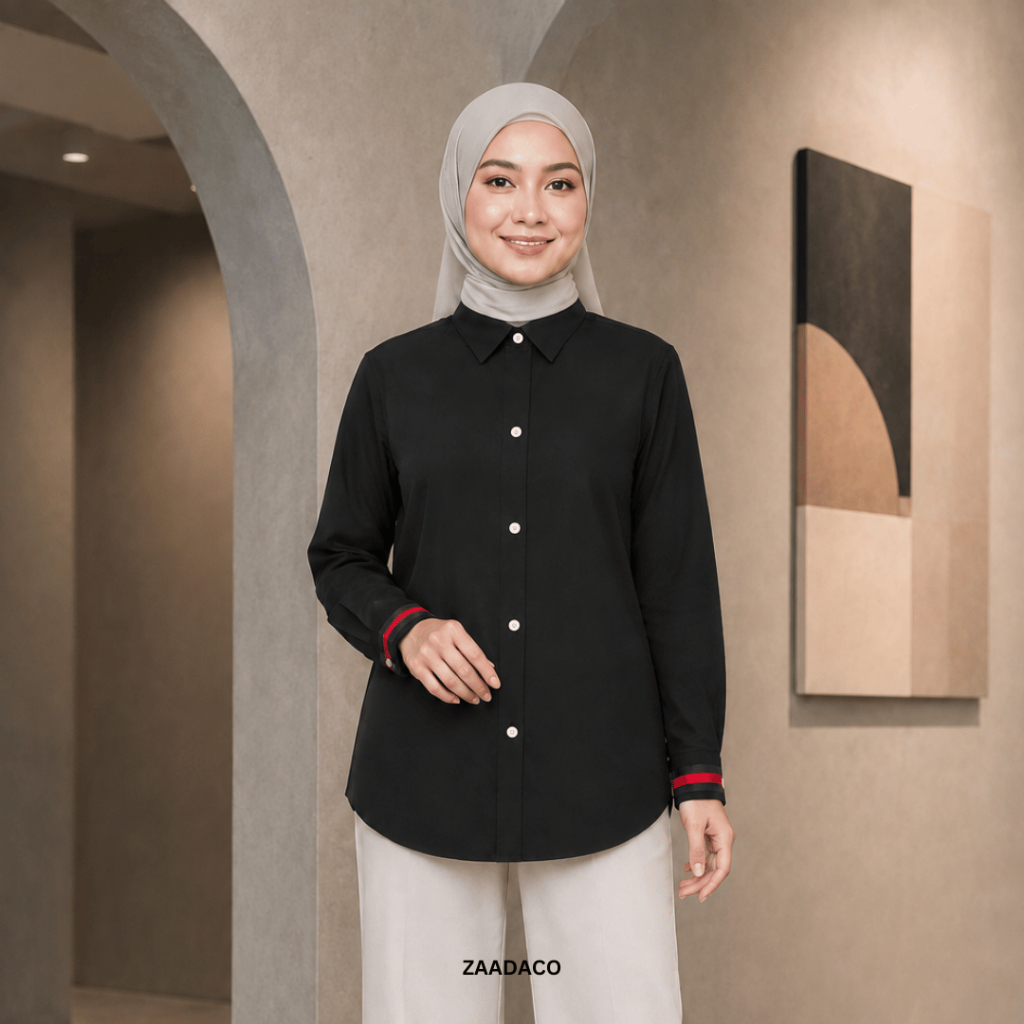 ZAADACO: KOREAN DAILY BLOUSE U5483 I CASUAL WEAR TOP BLOUSE I COMFY AND SOFT COTTON MIX MATERIAL I