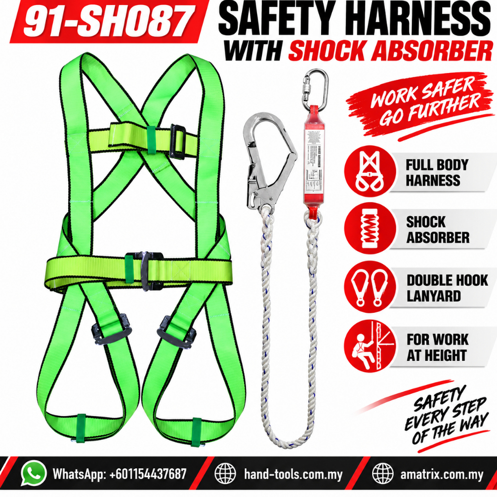 91-SH087 SAFETY HARNESS พร้อมโช้คอัพ