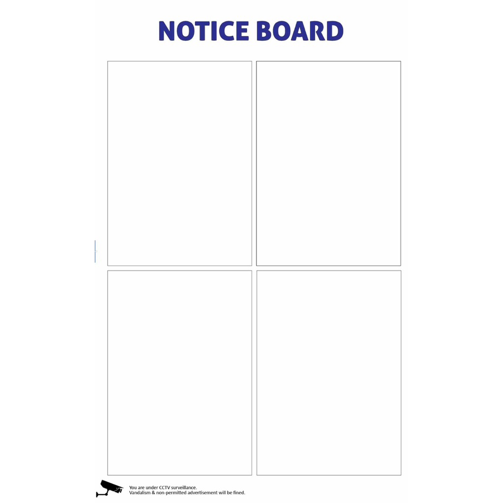 NOTICE BOARD - ACRYLIC / กระดาน PVC