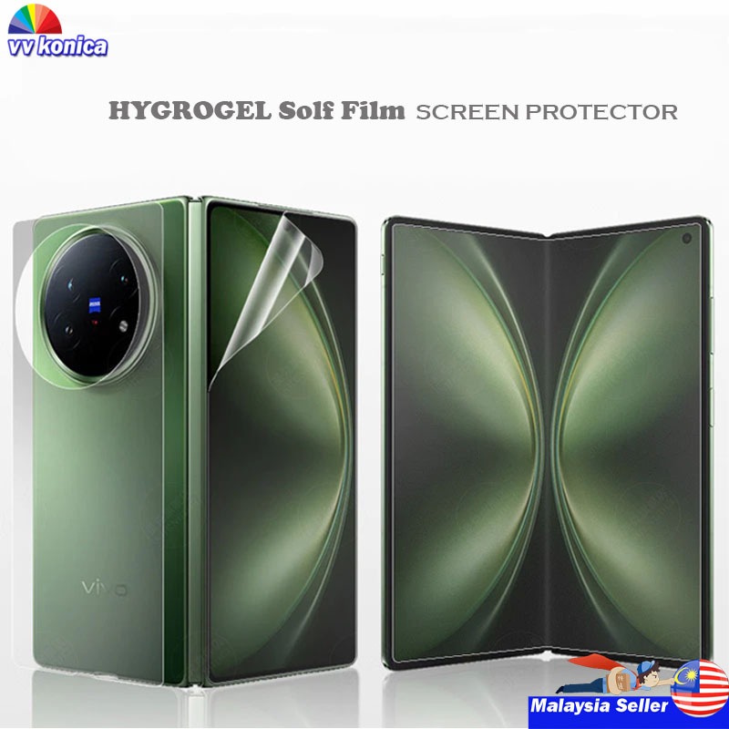 Vivo X Fold 5 X Fold 3 X Fold 3 Pro Vivo X Fold 2 Hydrogel Screen Protector ด้านหน้าภายในคลุมทั้งหมด
