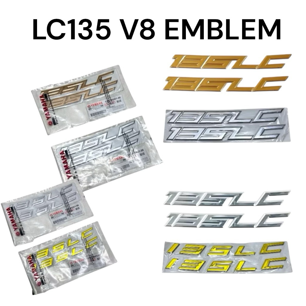 Yamaha LC V8 Lc135 body cover Logo Emblem Sticker set