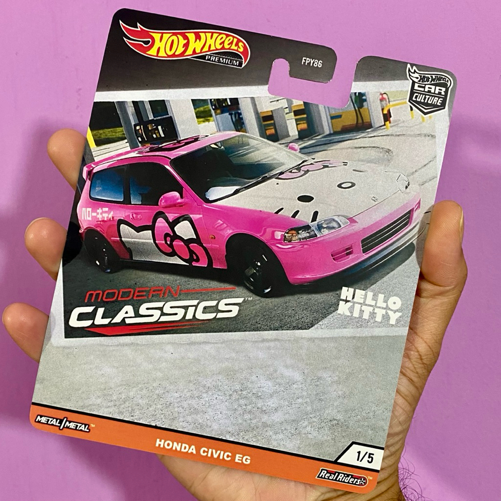 Kad Custom size Premium - Modern Classic Honda Civic EG Hello Kitty