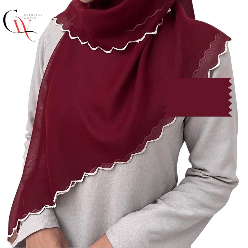 Bawal cotton premium Ending sulam design bidangdang 45