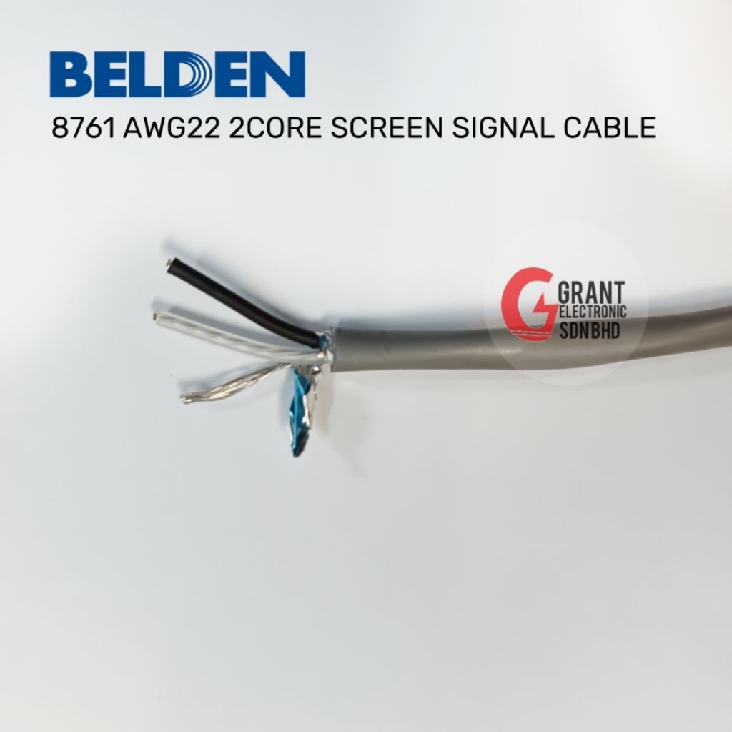 [ ราคาเมตรละหลวม ] Belden 8761 AWG22 2CORE SCREEN SIGNAL CABLE
