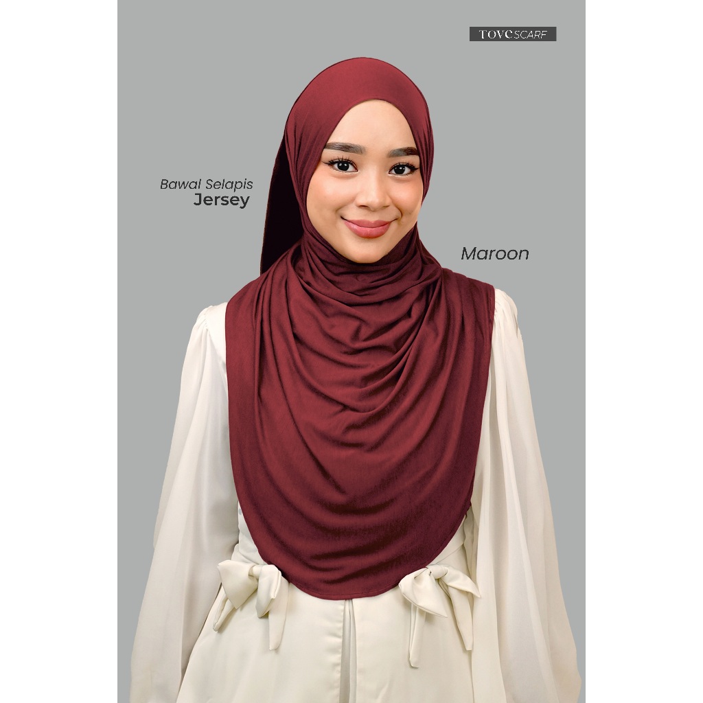 TOVE SCARF JERSEY BAWAL SELAPIS IRONLESS