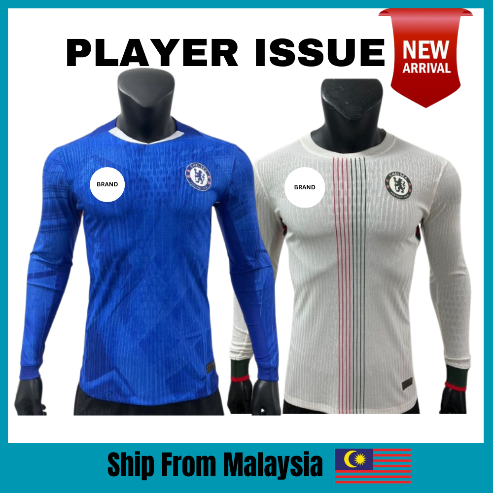 (แขนยาว) S-4XL Chelsea Home Away 3rd Third Kit เสื้อฟุตบอล 25/26 Jersi Kualiti Bola Sepak