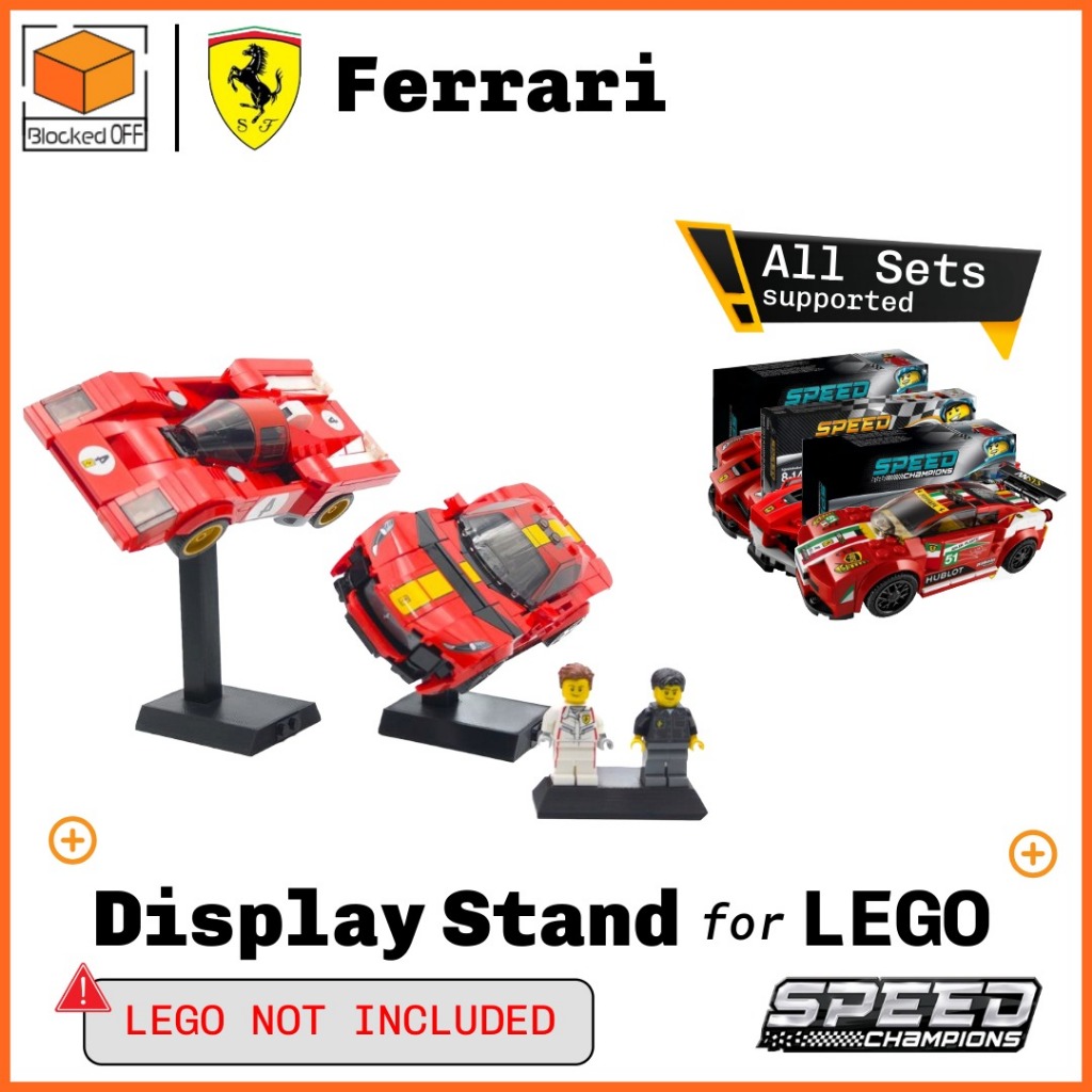 ฐานตั้งโชว์ LEGO สำหรับ Lego Speed Champions Ferrari
