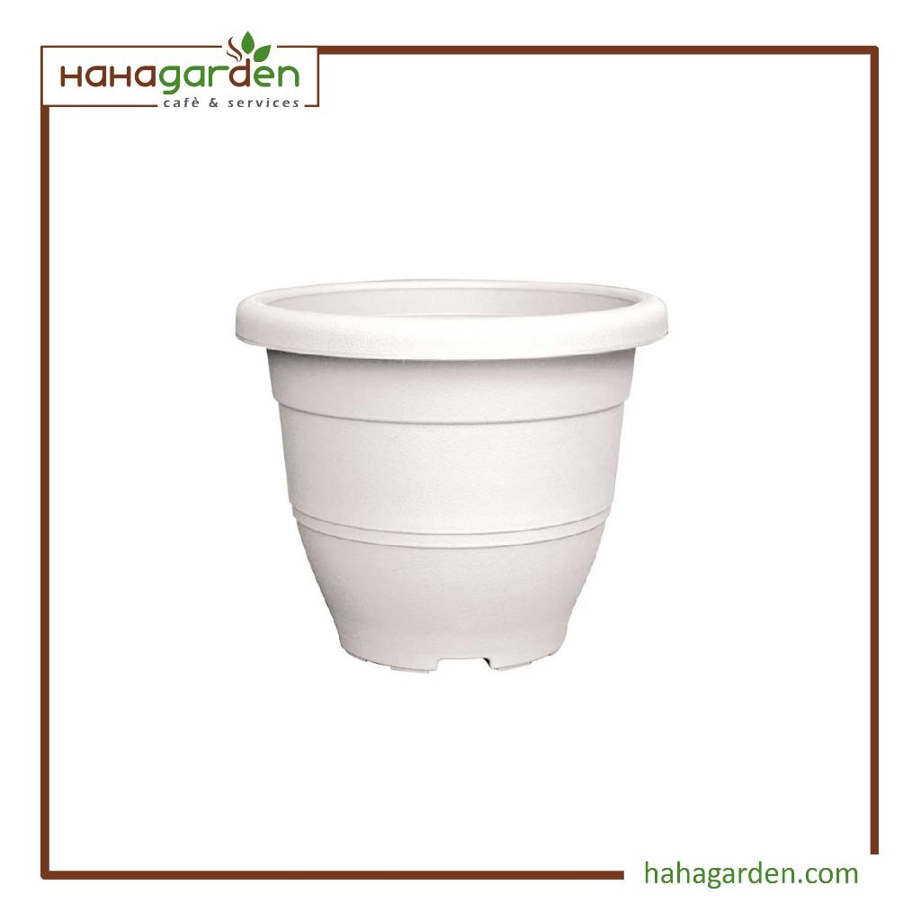 Baba BI-EG-310 กระถางดอกไม้ (สีขาว)