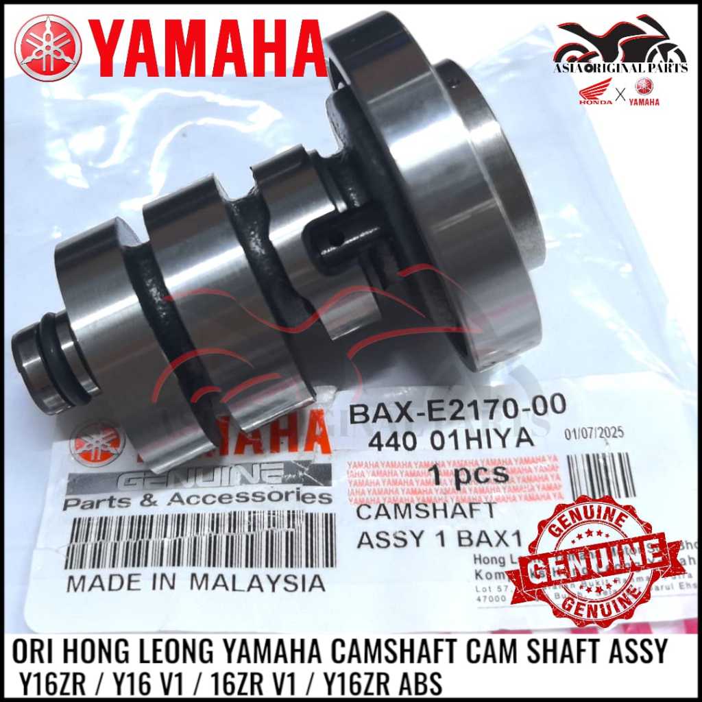 HONG LEONG YAMAHA Y16ZR Y16 ABS STD CAMSHAFT BAX-E220-00 STANDARD CAM SHAFT ASSY Y16ZR Y16ZR V1 Y16 