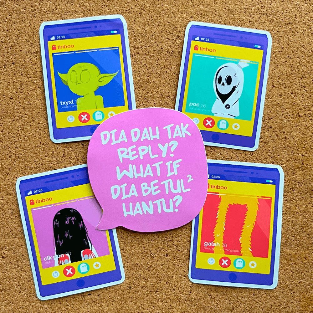 สติ๊กเกอร์ Hantu Tinder nozingtoday ️