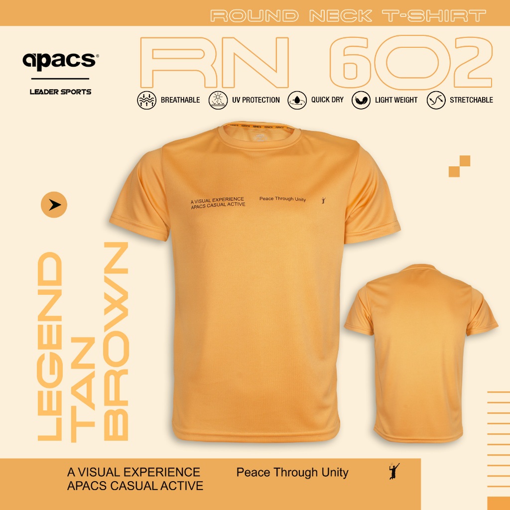 (SLIM-FIT) APACS BE STRONG CASUAL/TRAINING TEE RN602