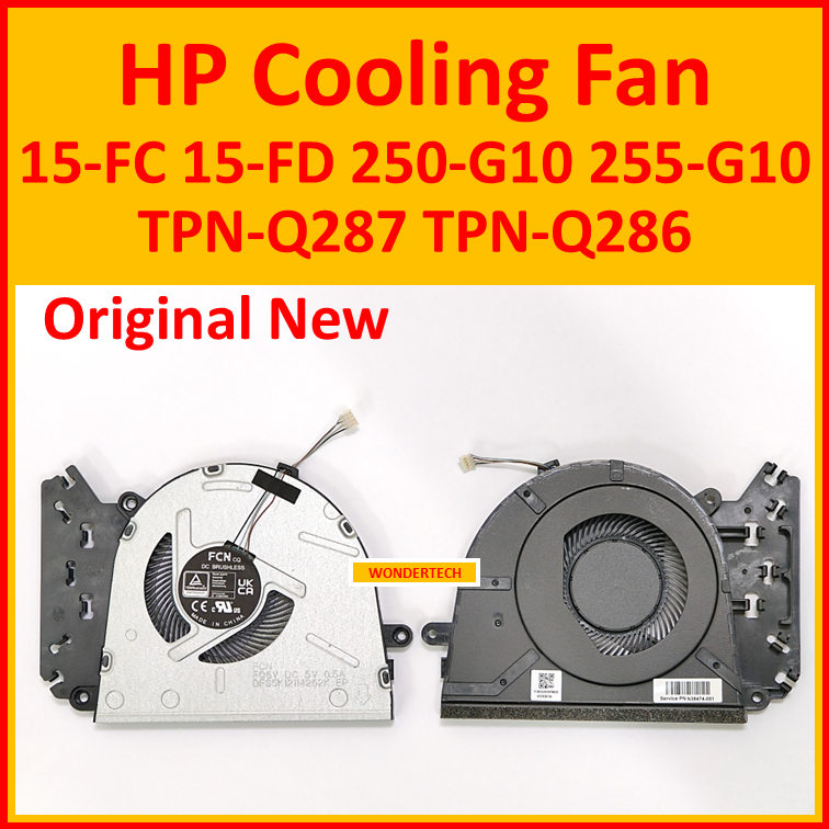 HP 15-FC 15-FD 250-G10 255-G10 พัดลมระบายความร้อน CPU TPN-Q287 TPN-Q286