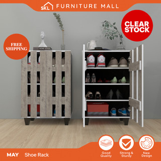 <CLEARANCE> SKL Furniture 2.5FT 2 DOORS SHOE CABINET / Shoes Rack / Rak Kasut / Almari Kasut /shoe rack cabinet