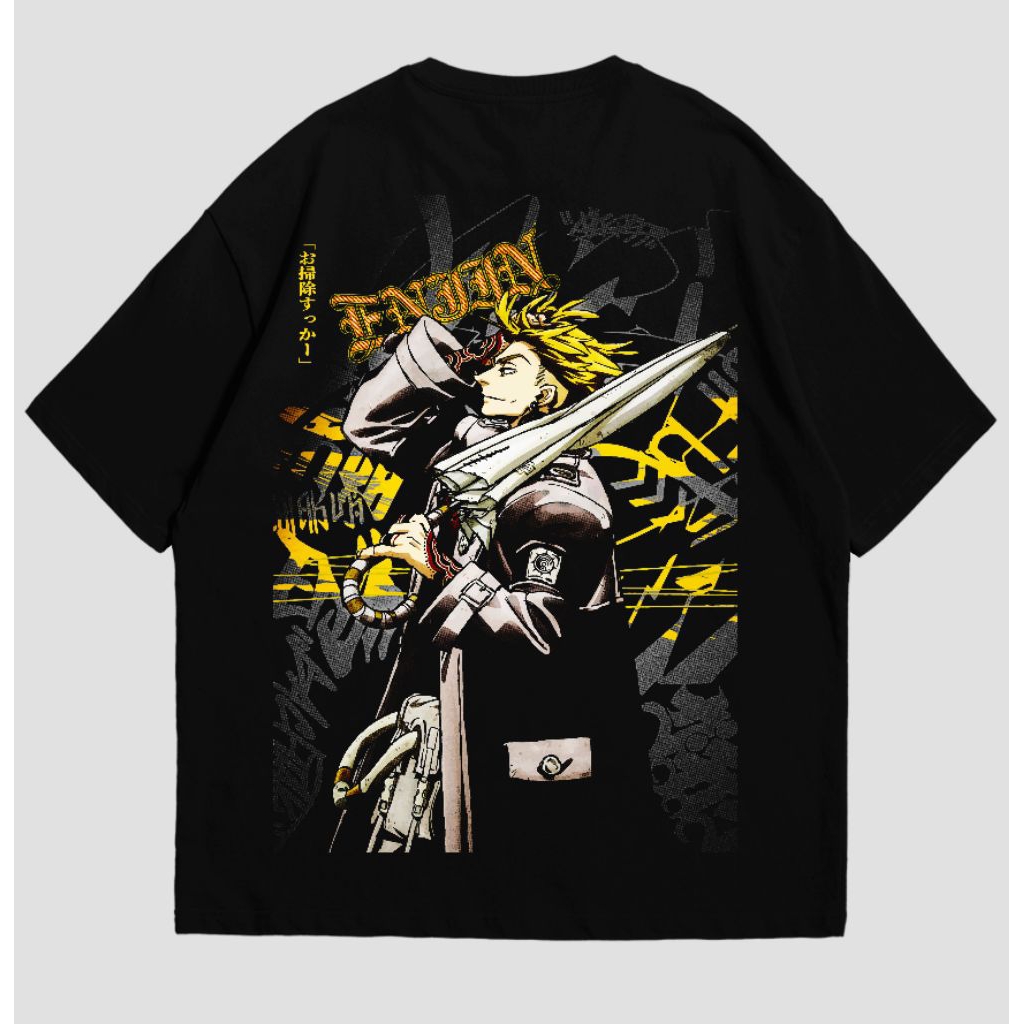 Gachiakuta Enjin เสื้อยืดอะนิเมะมังงะกราฟิก Tee ญี่ปุ่น Streetwear