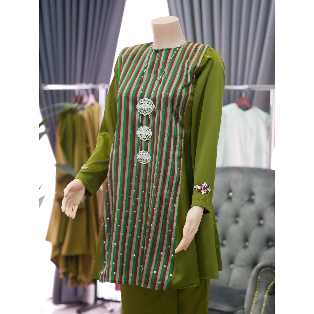 Pahang Baju Kurung (Green Choc)
