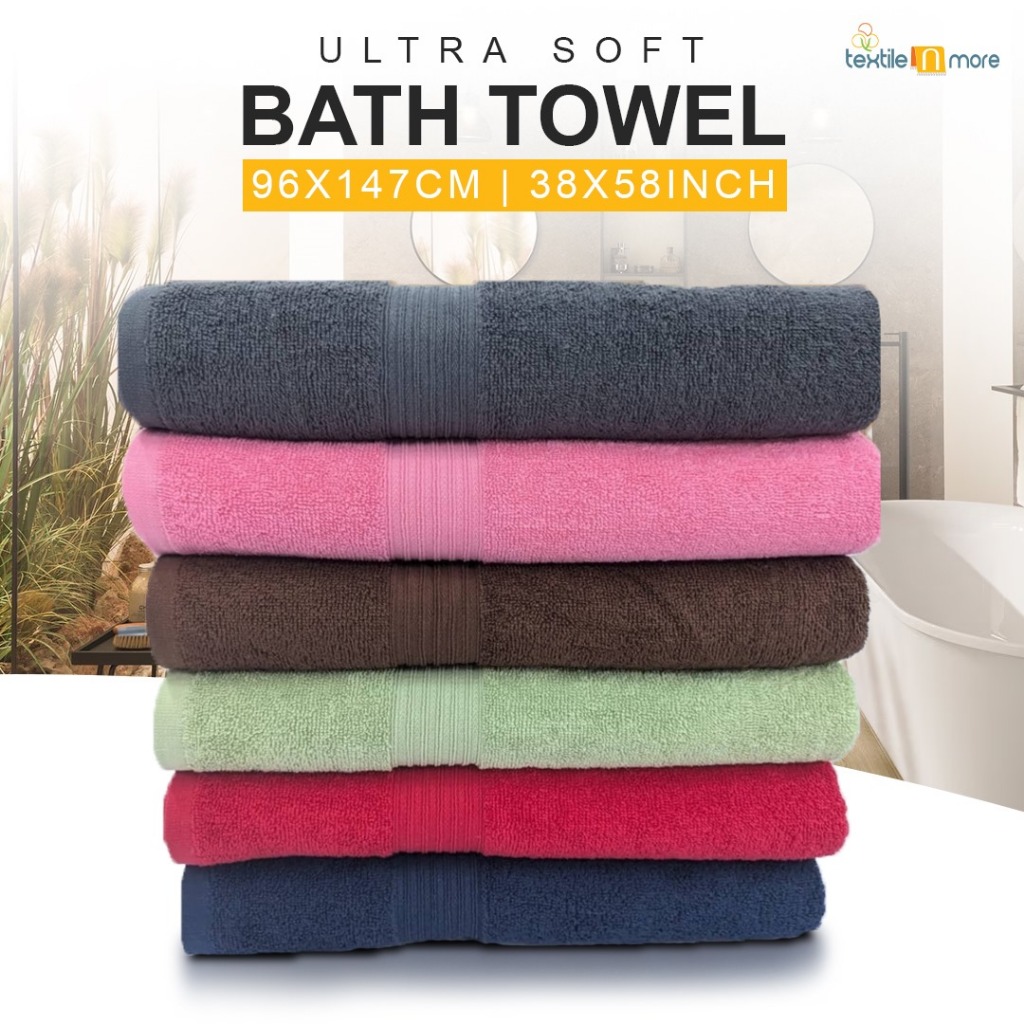 ผ้าเช็ดตัว Touch – ผ้าเช็ดตัวคอตตอน 100% พรีเมี่ยม (100X150 ซม. 660 GSM) | ซุปเปอร์ดูดซับ แห้งเร็ว A