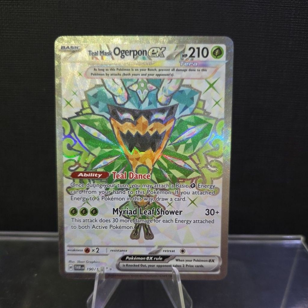 2024 Teal Mask Ogerpon Ex Card (Full Art Holo)