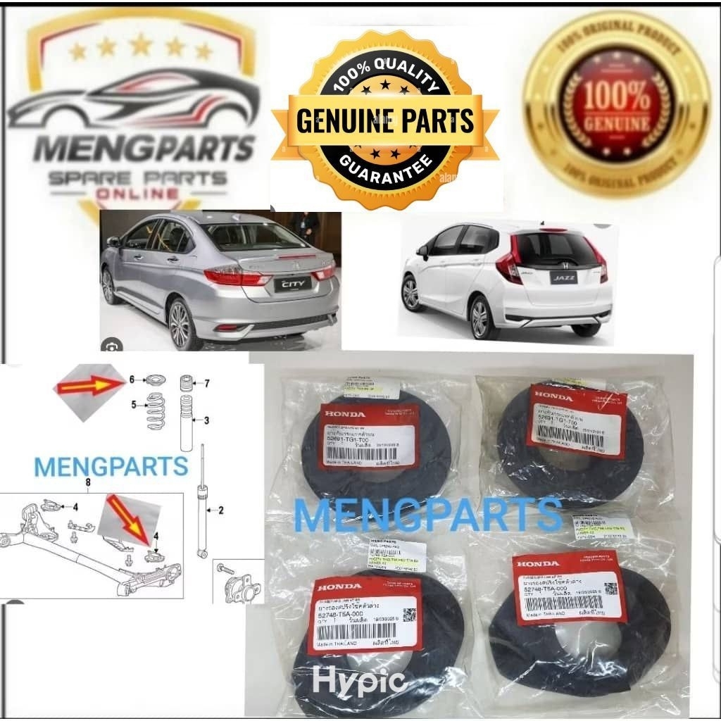 ***** CITY GM6 T9A JAZZ GK T5A 2014Y-2019Y REAR COIL SPRING RUBBER / PAD 62691-TG1-T00 52748-T5A-000