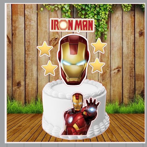 IRONMAN เค้ก TOPPER 006