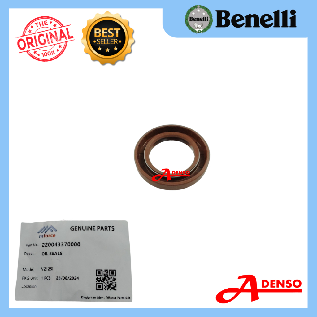 ซีลน้ํามัน VZ125i, กล่องเกียร์ (ORIGINAL100%BENELLI) 220043370000