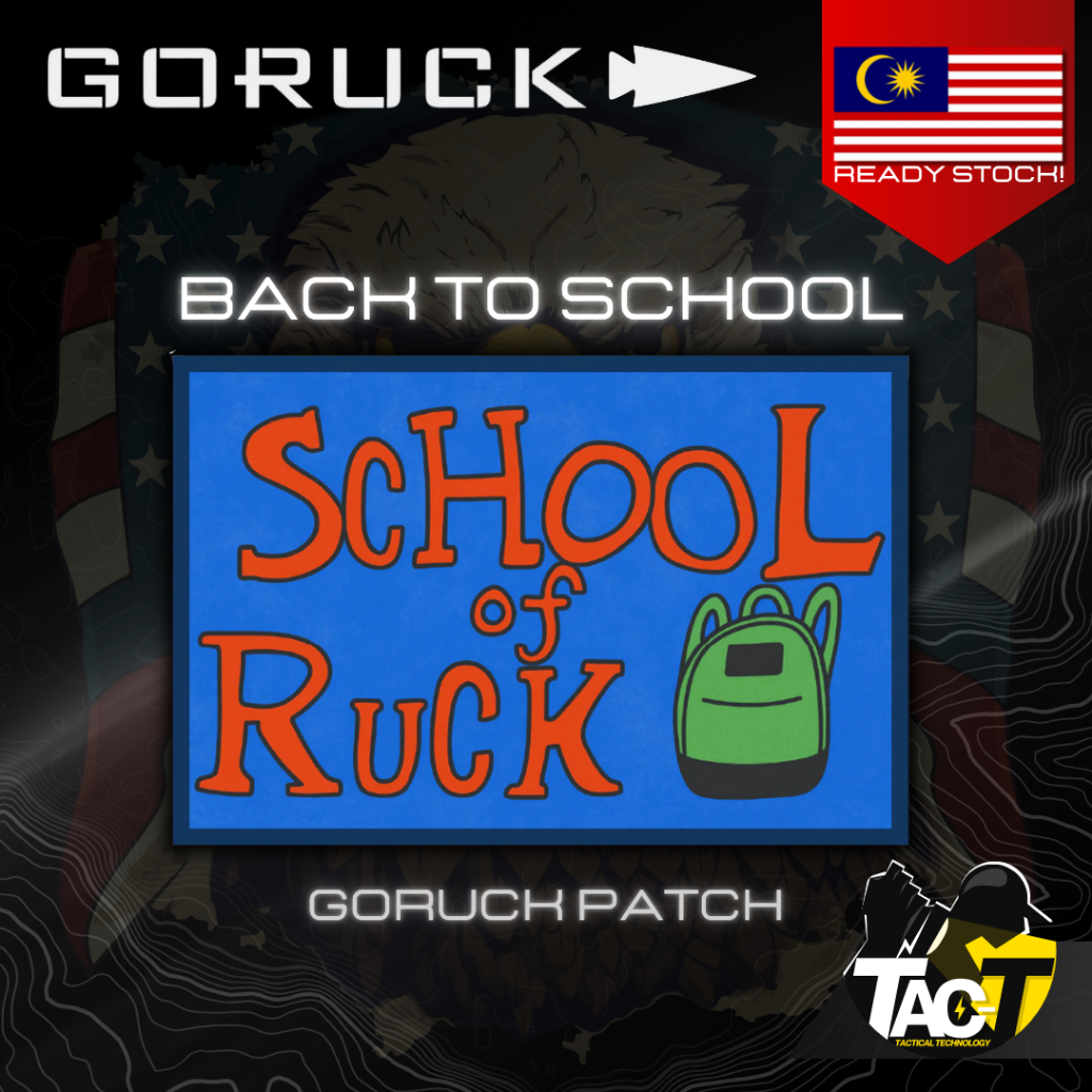 GORUCK Patch - SCHOOL OF RUCK - Back to School Anti-Virtual Challenge -