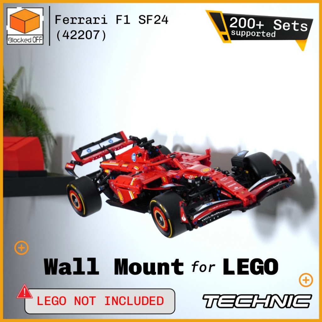 ที่แขวนติดผนัง LEGO สำหรับ LEGO Technic Ferrari F1 SF24 (42207)