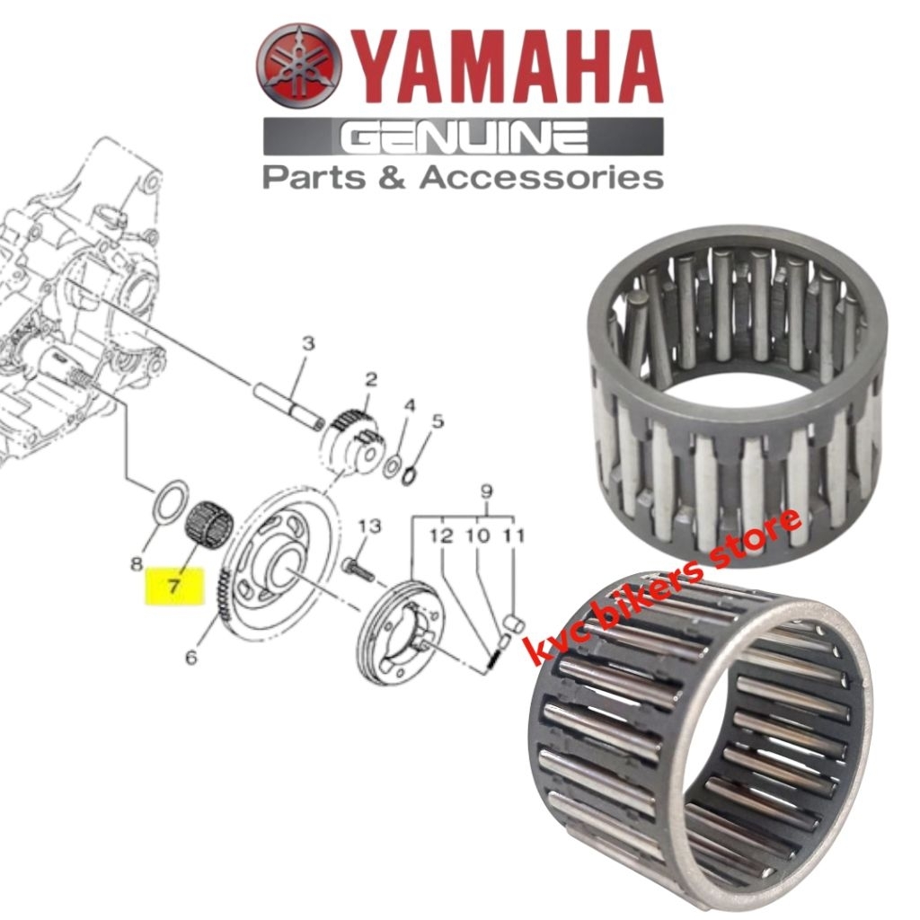 Yamaha Starter Clutch One Way แบริ่งเข็ม Y15ZR /LC135 V1 sampai V8 /FZ150