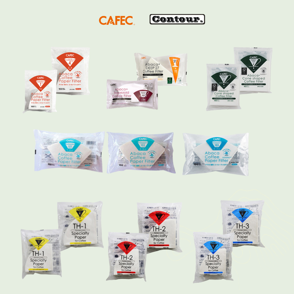 CAFEC จําหน่ายอย่างเป็นทางการ กระดาษกรอง CAFEC กรองกาแฟ