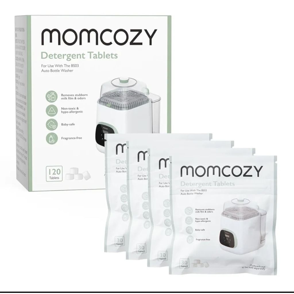Momcozy เม็ดทําความสะอาดสําหรับ Momcozy Kleanpal Pro เครื่องซักผ้าขวดเม็ด 120 ชิ้น