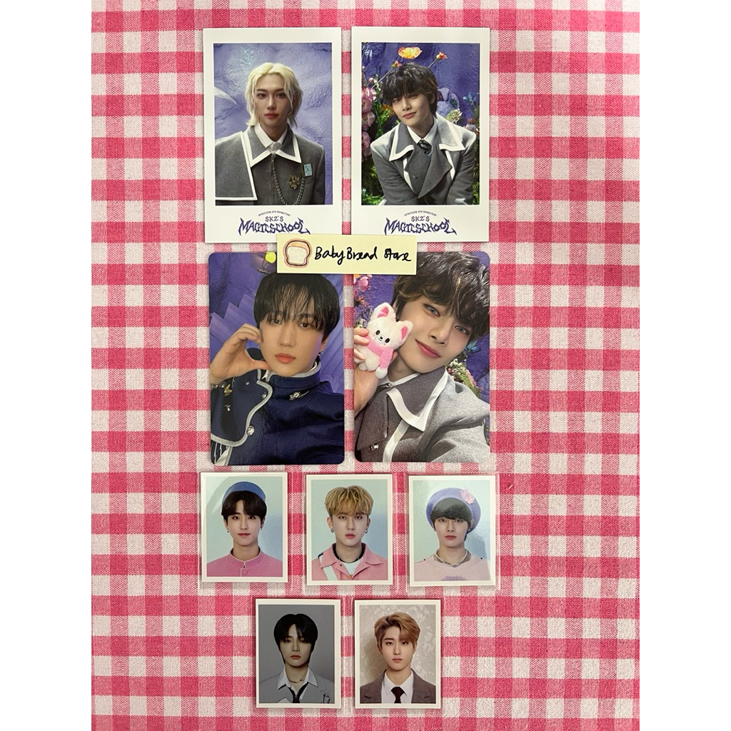 การ์ดภาพถ่ายอย่างเป็นทางการของ Stray Kids Fanmeeting Magic School Pilot Chocolate Factory LoveSTAY S