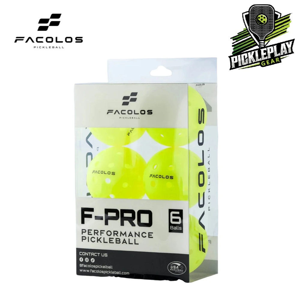 Facolos F-Pro Performance Pickleball Ball - Neon (Gen 2)