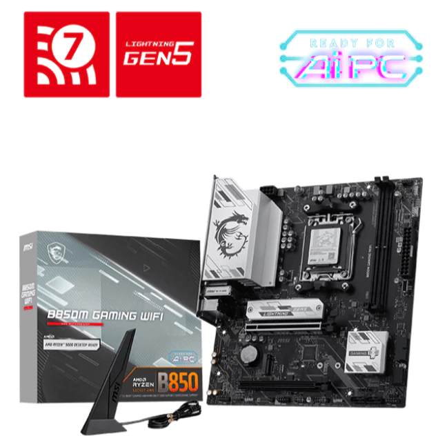 MSI B850M GAMING WIFI mATX เมนบอร์ด AMD - AMD AM5