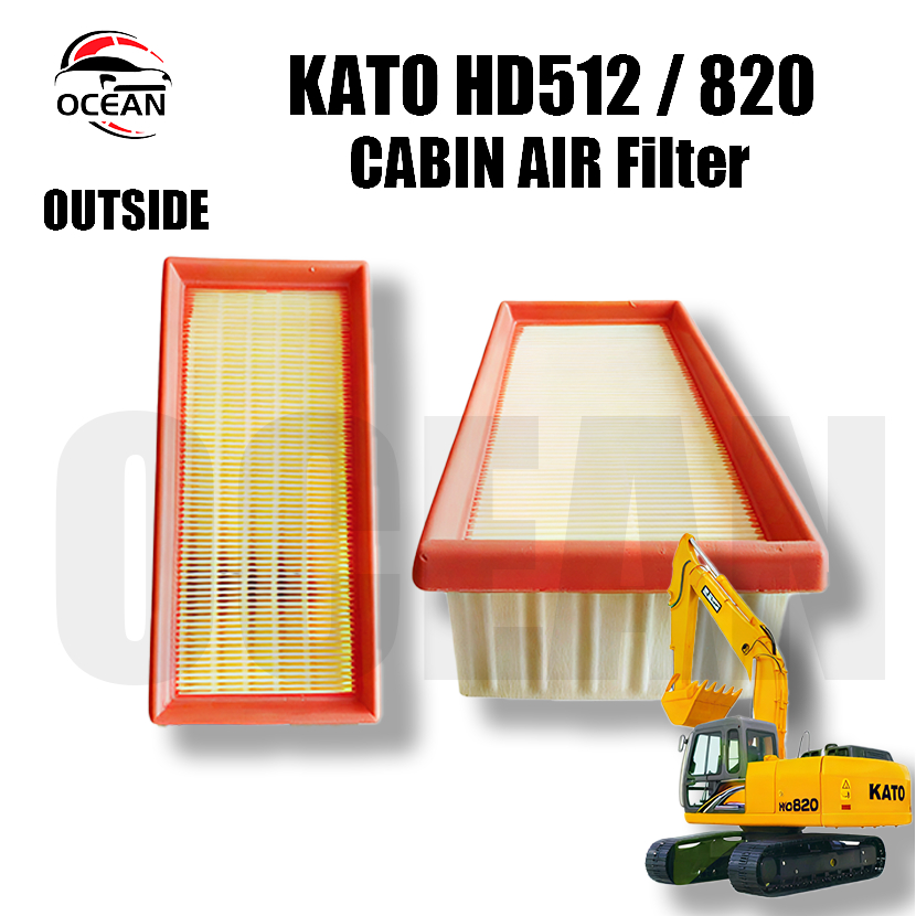 รถขุด KATO HD307 / 512 / 820 / 1023 / 1430-3 OUTSIDE CABIN กรองอากาศ / กรอง Kabin 876185