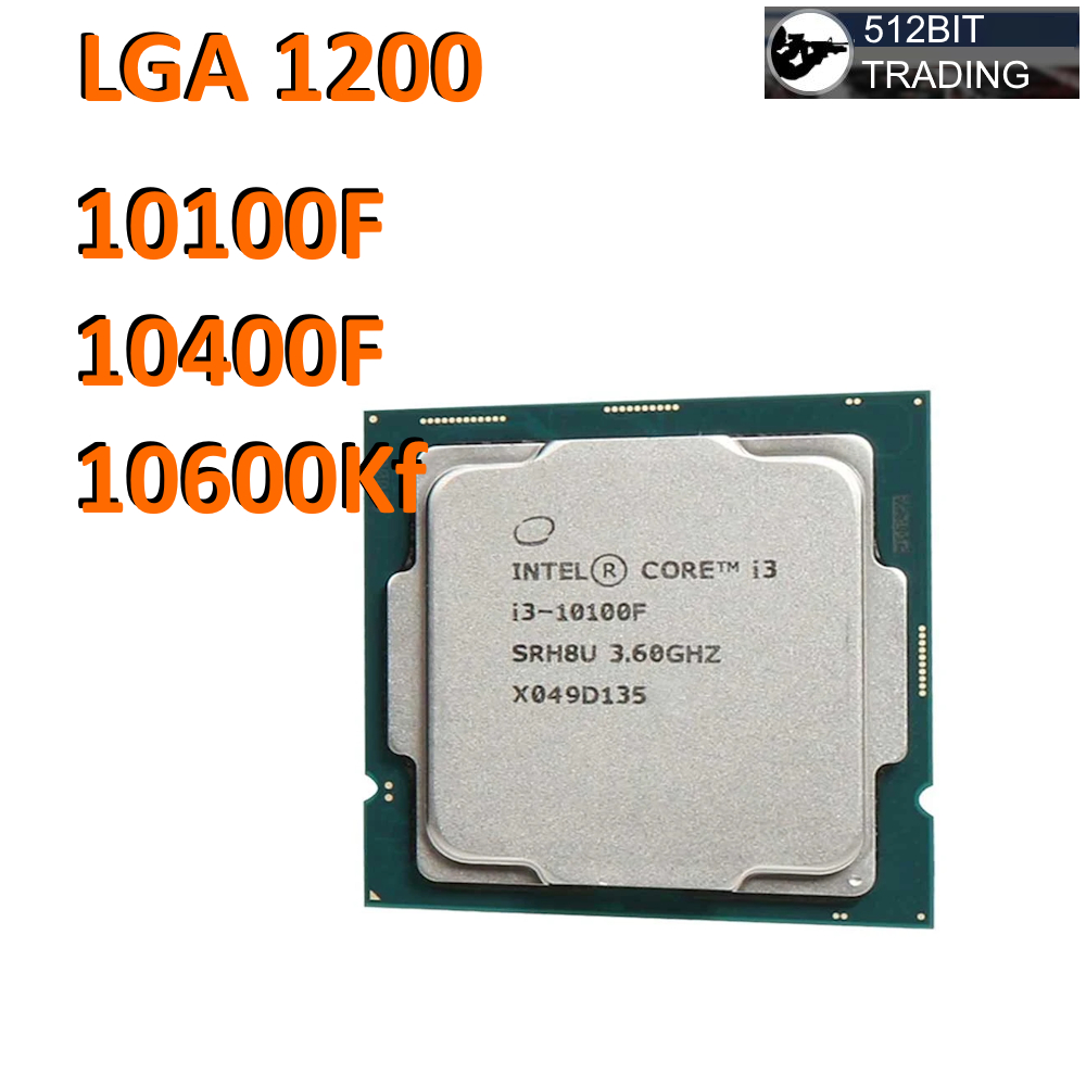 LGA 1200 โปรเซสเซอร์ intel รุ่นที่ 10 i3 10100F i5 10400F (มือสอง)