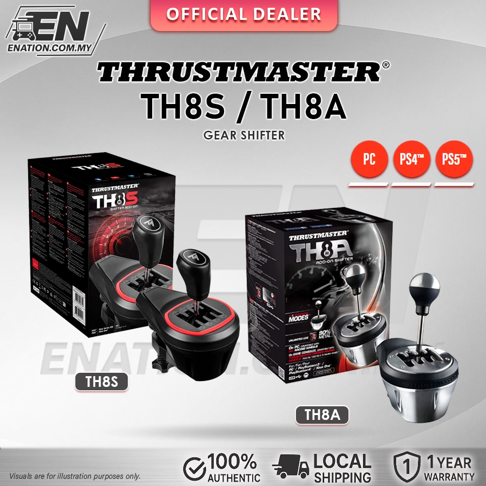 Thrustmaster TH8A Add-On Gearbox Shifter / TH8S Shifter Add-On สําหรับ PlayStation, Xbox และ PC