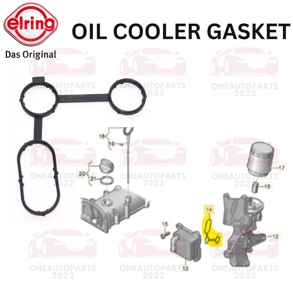 ELRING GERMANY OIL COOLER GASKET VW POLO 1.2 TSI VENTO 1.2TSI BEETLE 1.2TSI